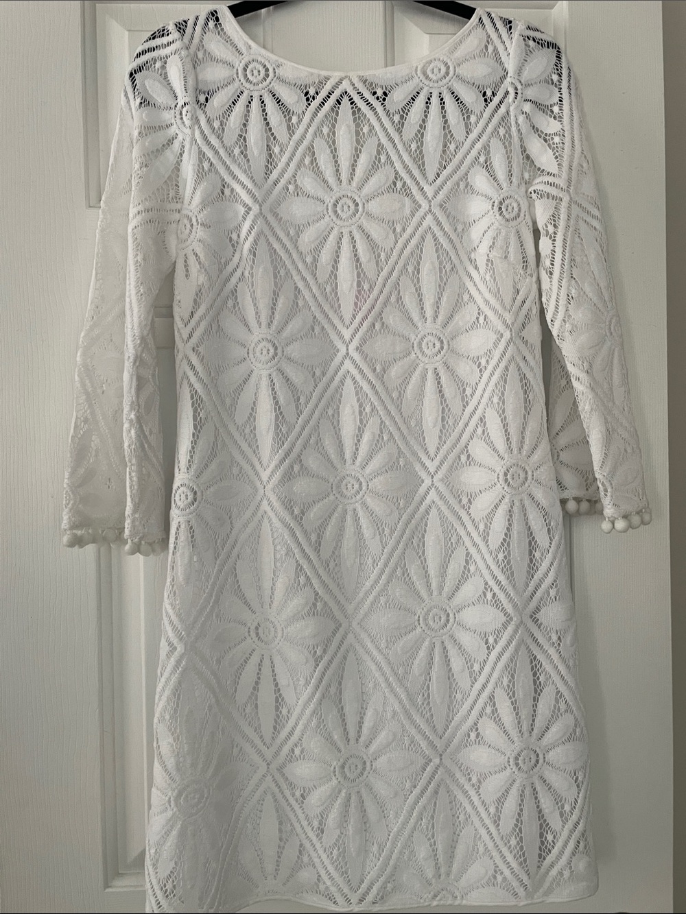 Lilly Pulitzer White Crochet Slip Dress